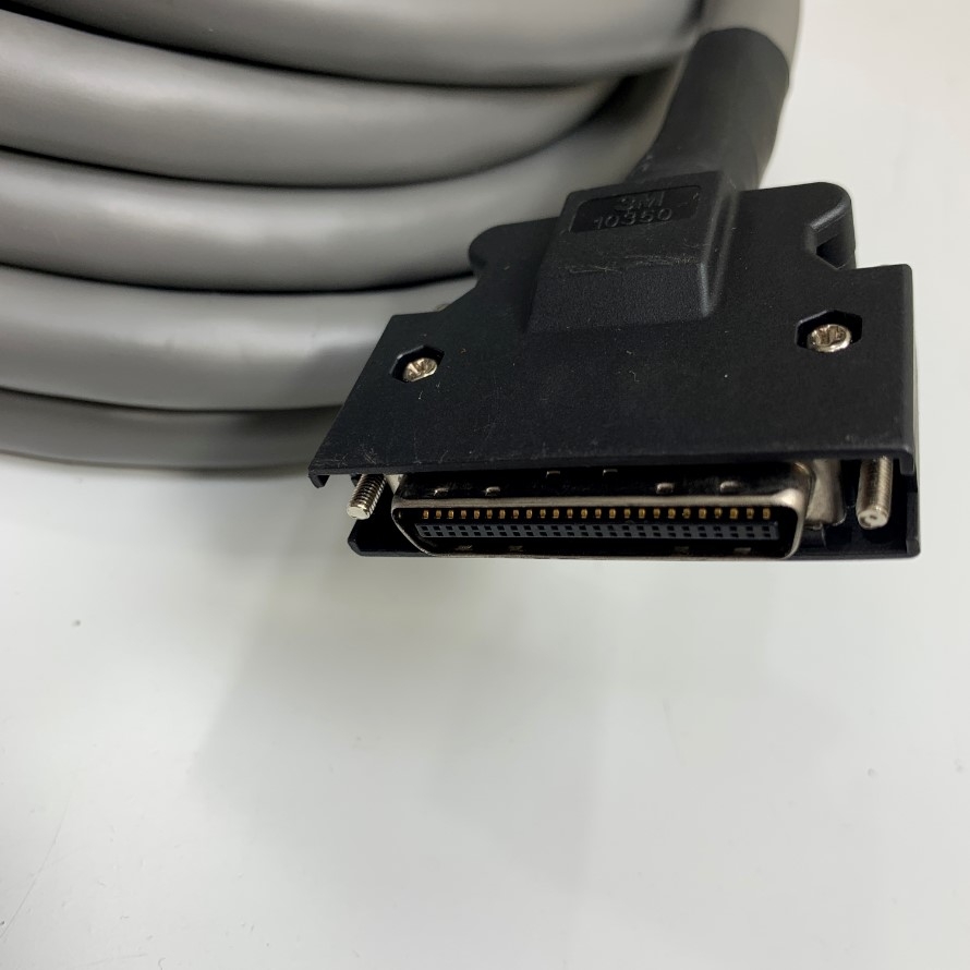 Cáp Điều Khiển Servo Driver X4 PLC Control Cable I/O Cable DV0P4360 DVOP4360 Cable Shielded MDR 50 Pin Male to 50 Core (50 x 0.2mm² OD 14mm) Dài 1.5M 5ft For Panasonic Mitsubishi Yaskawa