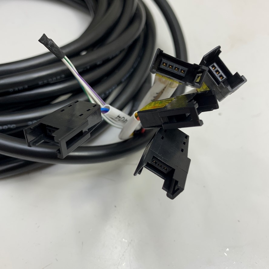 Cáp Original BOOTH STK17_OHCV (B13-3) Dài 6M 20ft Cable E52853 20C x 25AWG (0.2SQ) Connector 1 Port e-CON 4 Pin + 4 Port e-CON 3 Pin Plug Connector Female to 20 Core Terminal Block