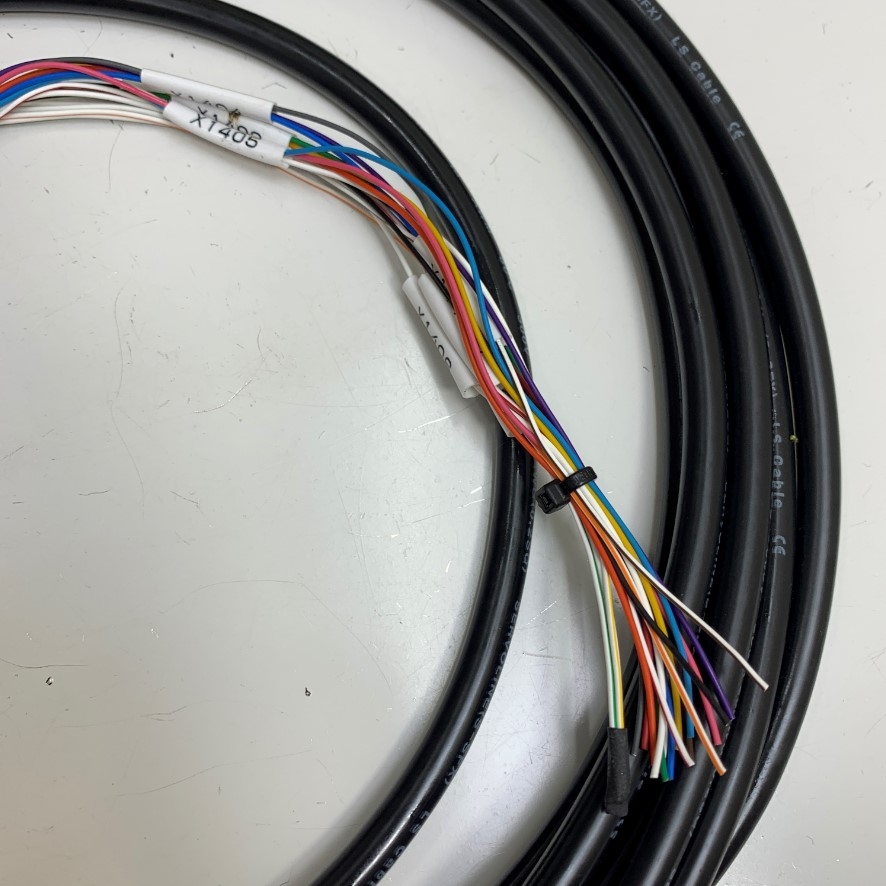 Cáp Original BOOTH STK17_OHCV (B13-3) Dài 6M 20ft Cable E52853 20C x 25AWG (0.2SQ) Connector 1 Port e-CON 4 Pin + 4 Port e-CON 3 Pin Plug Connector Female to 20 Core Terminal Block