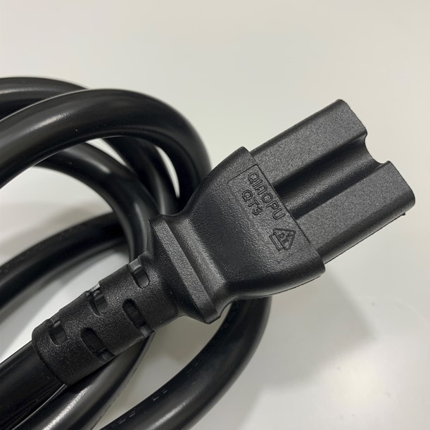 Dây Nguồn C14 to C15 10A 250V 17AWG 3x1.5mm² H05VV-F Cable OD 8.7mm Dài 2.5M PUMING PM-608 QIAOPU QT3 For Cisco Juniper Networks PDU