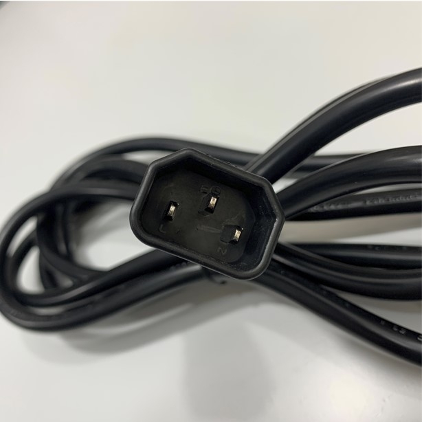Dây Nguồn C14 to C15 10A 250V 17AWG 3x1.5mm² H05VV-F Cable OD 8.7mm Dài 2.5M PUMING PM-608 QIAOPU QT3 For Cisco Juniper Networks PDU
