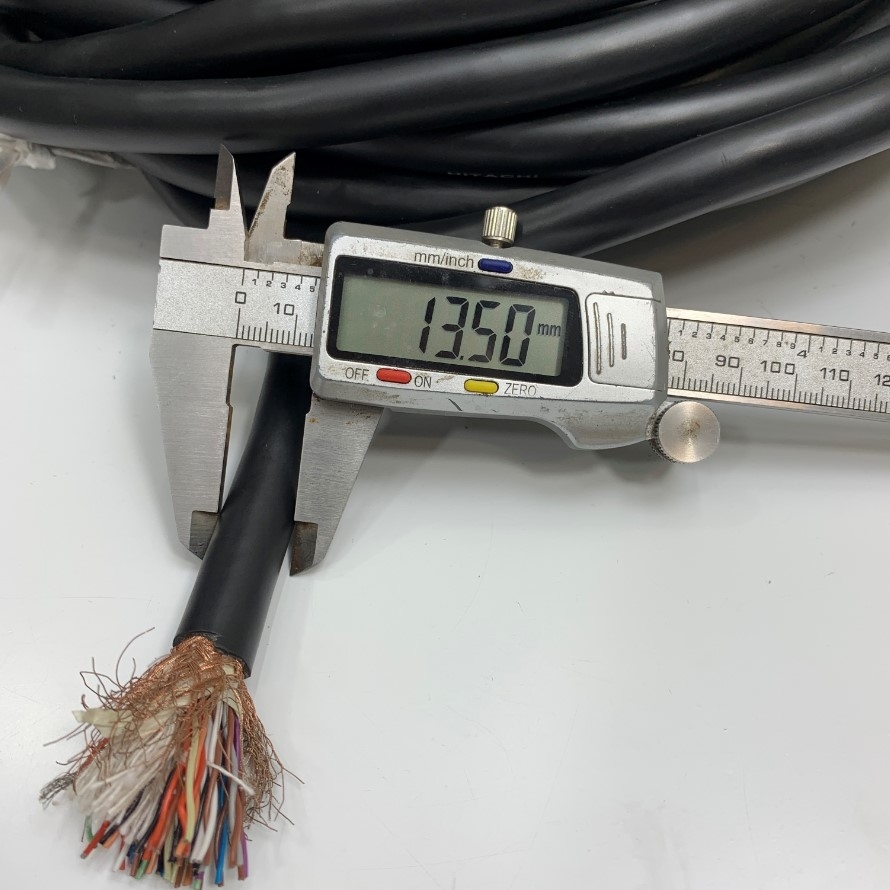 Cáp Điều Khiển Chuyển Động Dài 1M Dài 3.3ft Cable HITACHI 25PR 50 Core x 0.25mm² Cable Shielded 22AWG OD 13.5mm For Industrial Encoder Servo Cable