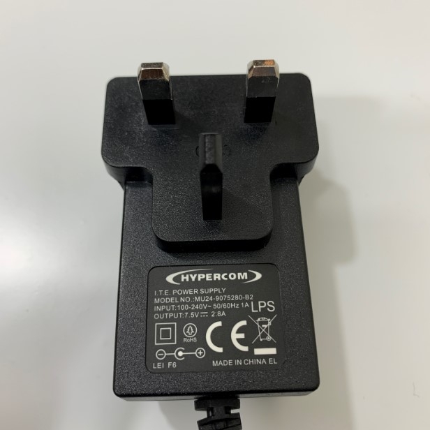 Adapter Original Hypercom MU24-9075280-B2 7.5V 2.8A For Hypercom EFT Pos T4210 T4220 T4230 T4240 Connector Size 5.5mm x 2.5mm