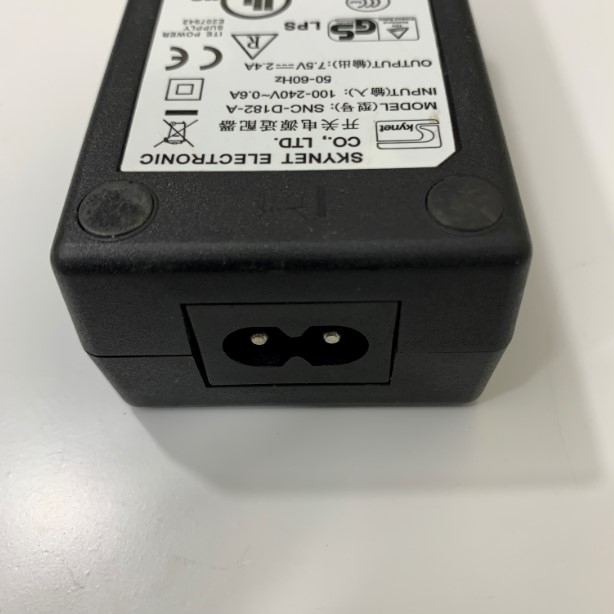 Adapter OEM PW-C0725-W2-B Dùng Cho Máy In Nhiệt 7.5V 2.4A SKYNET Connector Size 5.5mm x 2.5mm DC + C – For DPU-414-30B-E DPU-414-40B-E Seiko Printer