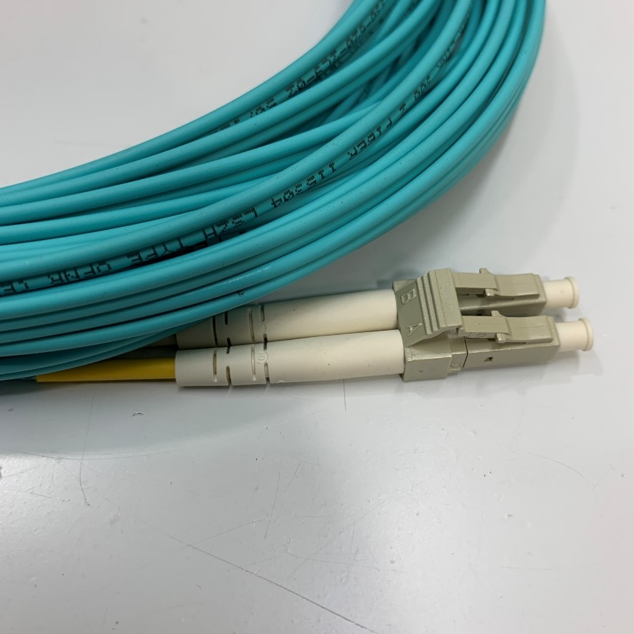 Dây Nhẩy Quang 10GB HP AJ837A-63001 AJ837-63002 Dài 15M 49.21ft Cable LC-LC OM3 Duplex Multimode Fiber Optic Patch Cord 50/125um PVC OFNR Blue 2.0mm