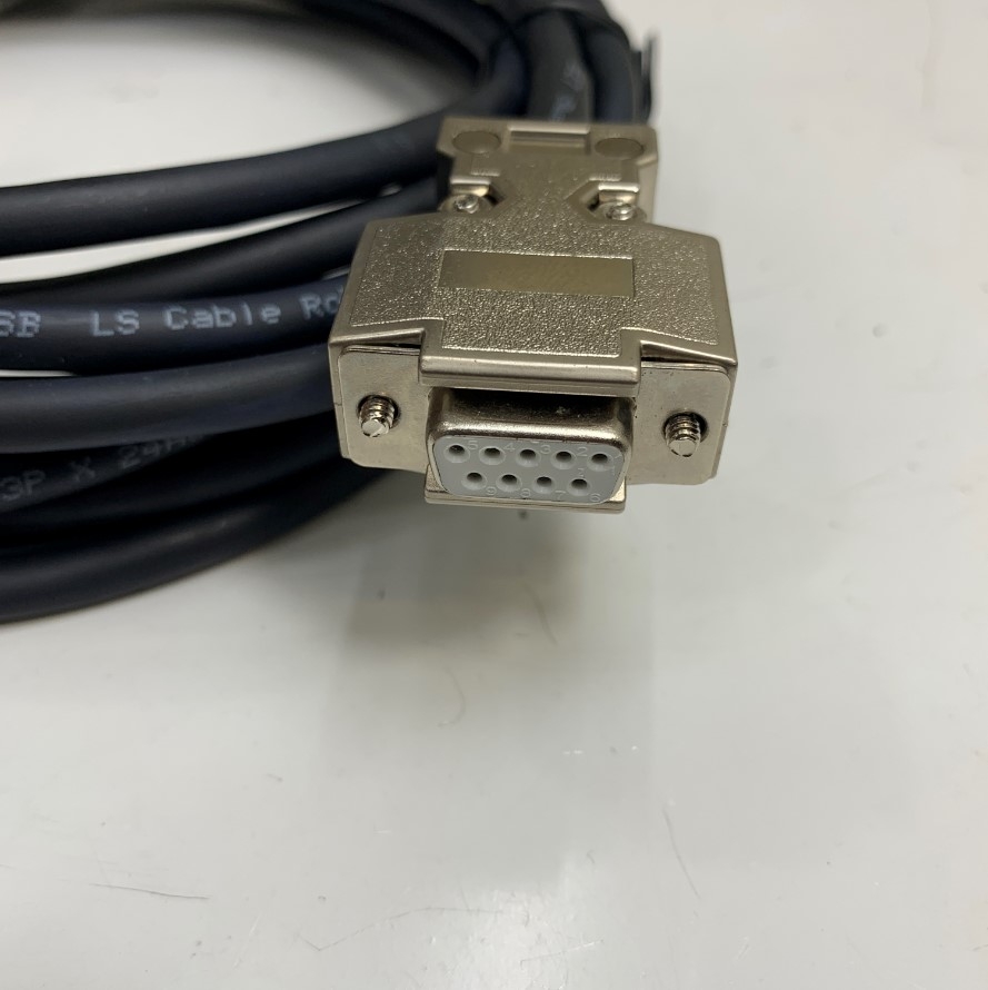 Cáp Original B Rotation Buffer ENC (46) Dài 5M 17ft Cable Shielded RS232 Serial DB9 Male to Female Cable 3P x 24AWG UL E52853 80°C 300V OD 6.5mm Color Black