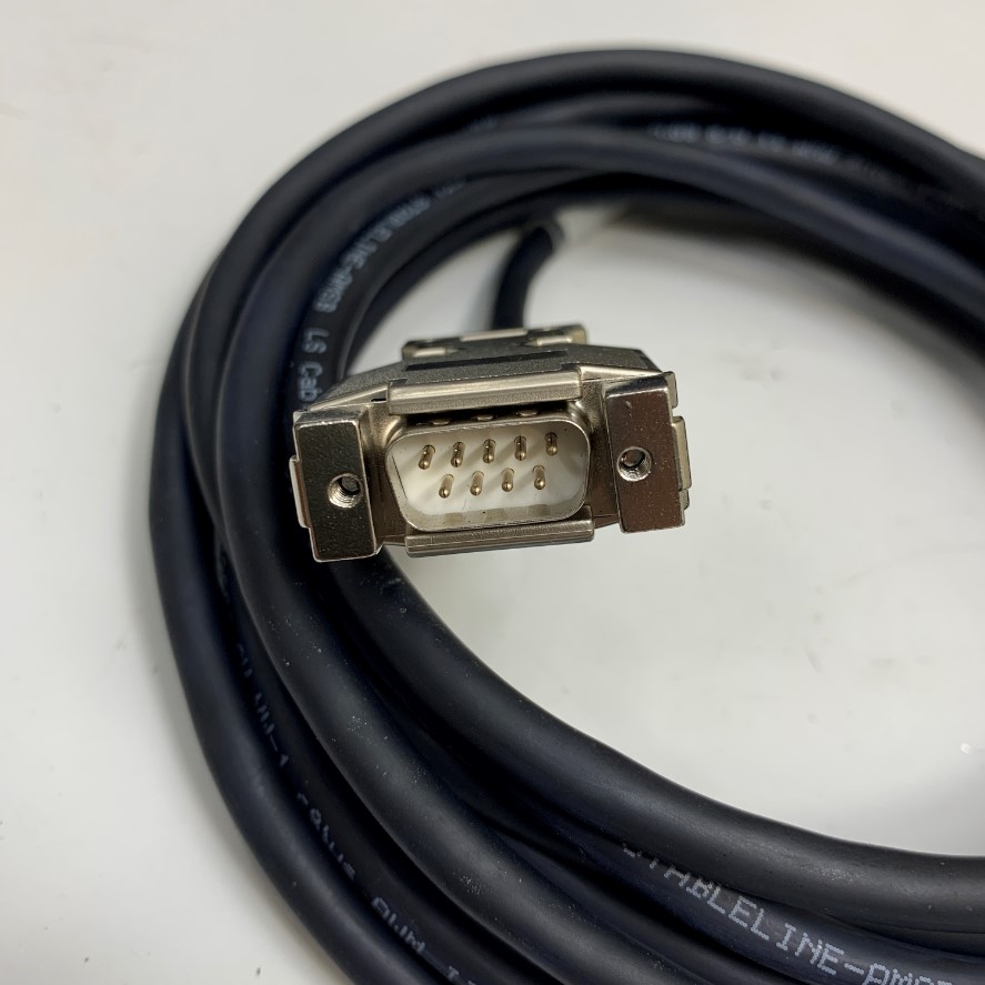 Cáp Original B Rotation Buffer ENC (46) Dài 5M 17ft Cable Shielded RS232 Serial DB9 Male to Female Cable 3P x 24AWG UL E52853 80°C 300V OD 6.5mm Color Black