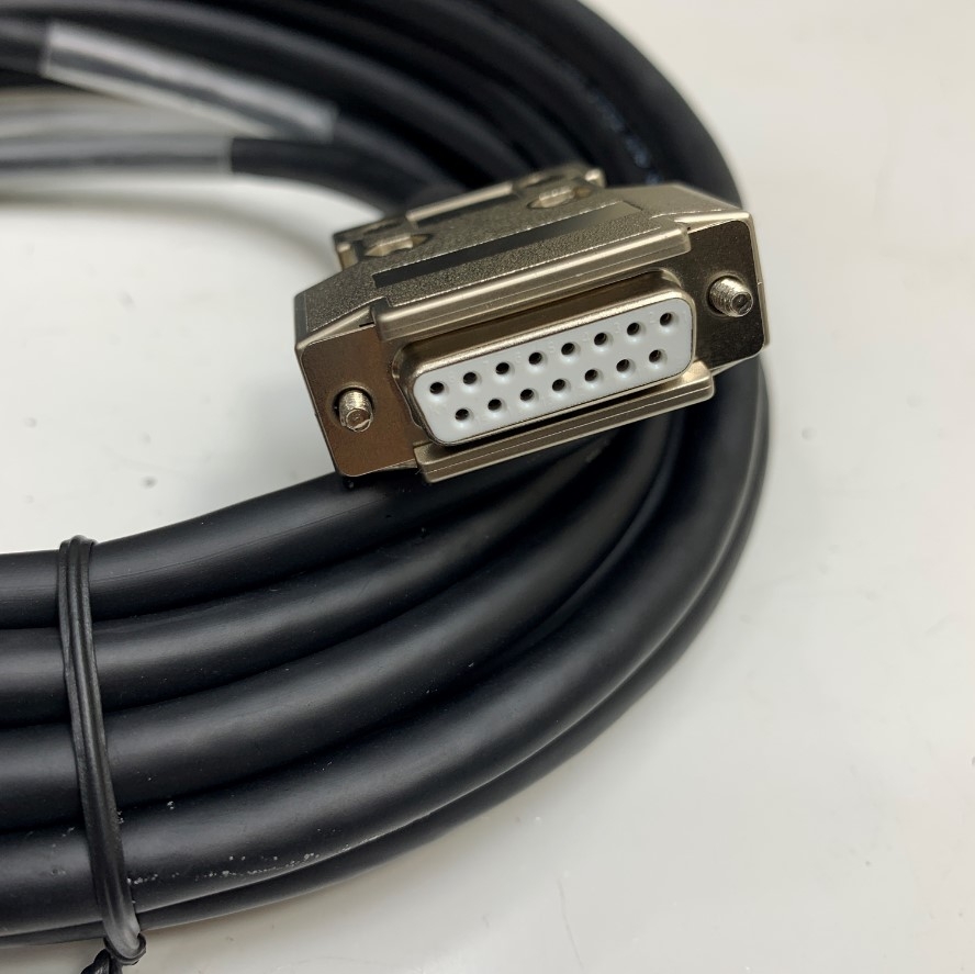 Cáp Original B Line Laser Stage ENC (04) Dài 5M 17ft Cable Shielded DB15 D-Sub 15 Pin Male to Female Cable 5P x 24AWG UL E300577 80°C 300V OD 8.2mm Color Black in Japan