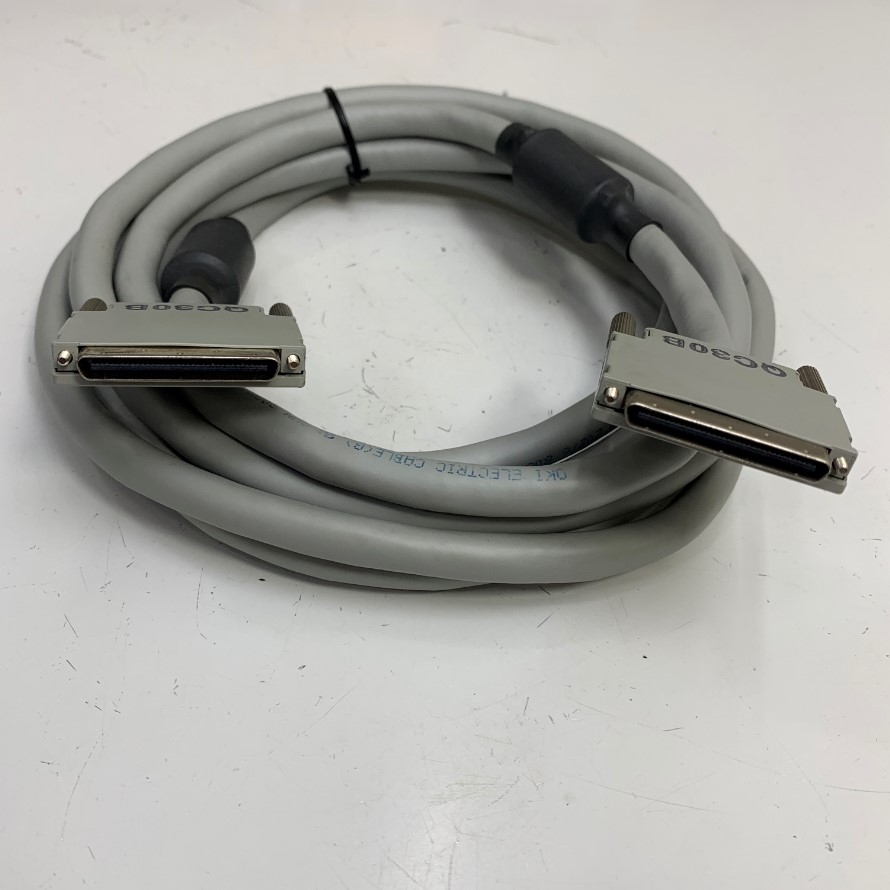 Cáp 3M 10ft Mitsubishi QC30B Cable VHDCI 68 Pin Pitch 0.8mm Male to Male For HMI Mitsubishi GT15 GOT-A900 Series witch PLC Mitsubishi Electric MELSEC-Q QnU Series
