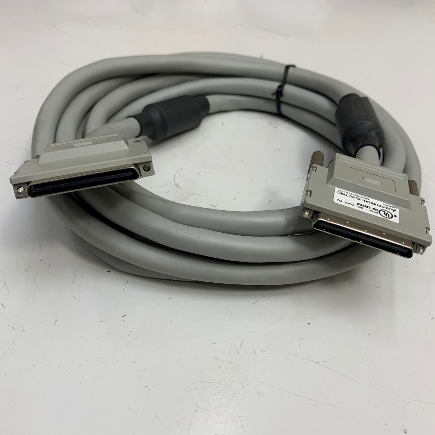 Cáp 3M 10ft Mitsubishi QC30B Cable VHDCI 68 Pin Pitch 0.8mm Male to Male For HMI Mitsubishi GT15 GOT-A900 Series witch PLC Mitsubishi Electric MELSEC-Q QnU Series