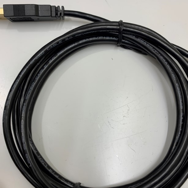 Cáp Lập Trình TRIPP LITE U022-006 USB 2.0 Type A Male to Type B Male Cable 1.8M For UPS EATON APC PLC CNC NC DNC Machine Communication Software Download Data Update Firmware