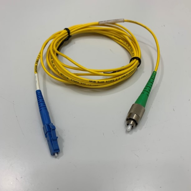 Dây Nhẩy Quang Japan Original 10FT LC UPC to FC UPC Simplex OS2 Single Mode PVC Yellow 2.0mm Fiber Optic Patch Cable Length 3M