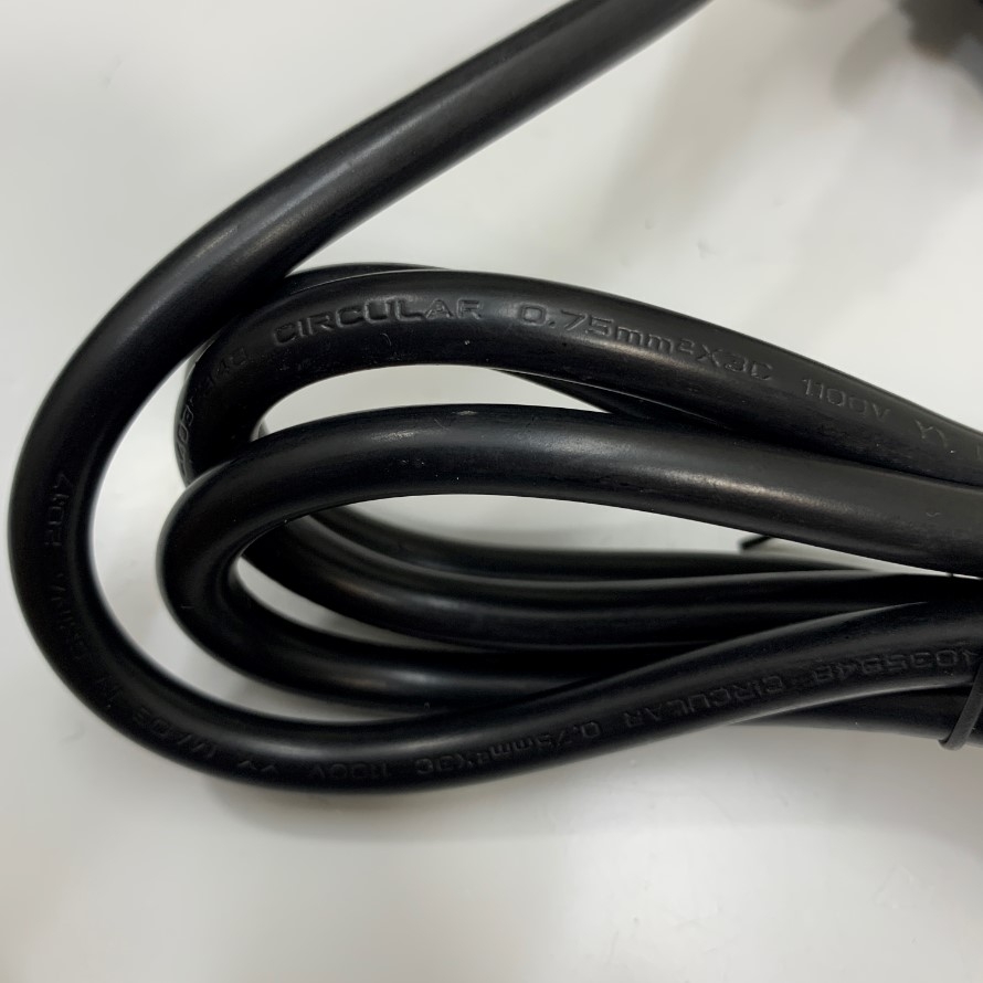 Dây Nguồn I-Sheng SP-81A IS-14 India IS16A3 Plug to IEC C13 Power Cord 10A 250V 18AWG H05VV-F 3x0.75mm² Cable OD 6.9mm in China length 1.5M