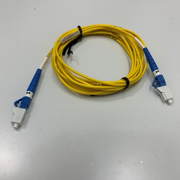 Dây Nhẩy Quang Japan Original 10FT LC UPC to LC UPC Simplex OS2 Single Mode PVC Yellow 2.0mm Fiber Optic Patch Cable Length 3M