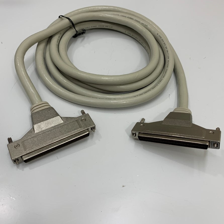 Cáp Keysight SCSI II HPDB 100 Pin Male to Male Cable Shielded 3 Meter 10ft Straight Throug Grey OD 11.5mm For Computer Control and Terminal block SCSI II U2903-60602