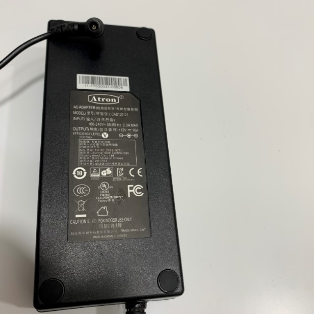Adapter 12V 10A 120W ATRON Connector Size 6.5mm x 4.4mm For Camera Thiết Bị Hội Nghị Truyền Hình Aver Camera PTZ 12X Zoom CAM520 CAM530