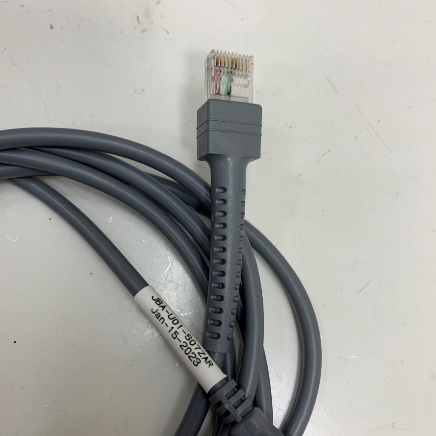 Cáp 2M 6.5ft CBA-U01-S07ZAR USB Cable For Motorola Symbol Zebra Barcode Scanner LS2208 LS1203 LS4208 LS4278 DS6708 LS7708 LS9208 Original Cable USB to RJ50 10 Pin 10P10C
