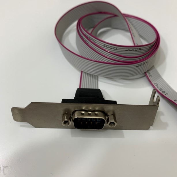 Thanh Nối Cổng RS232 Onboard Trên Mainboard to Serial DB9 Male RS232 COM Port to IDC 10 Pin Cable Length 1M For Computer Desktop Small Form SFF