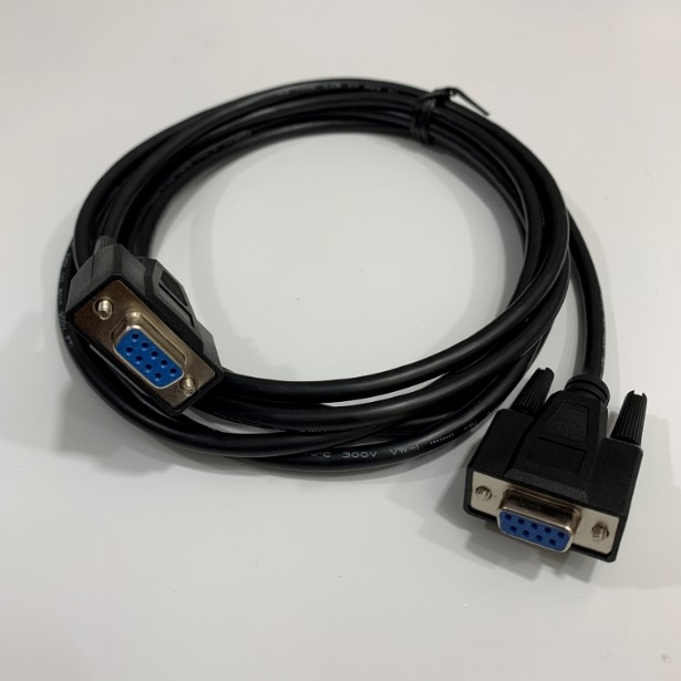 Cáp Kết Nối 6232-9F9F-06CRE RS232 Communication Cable Crossover Serial DB9 Female to DB9 Female Black Length 1.8M