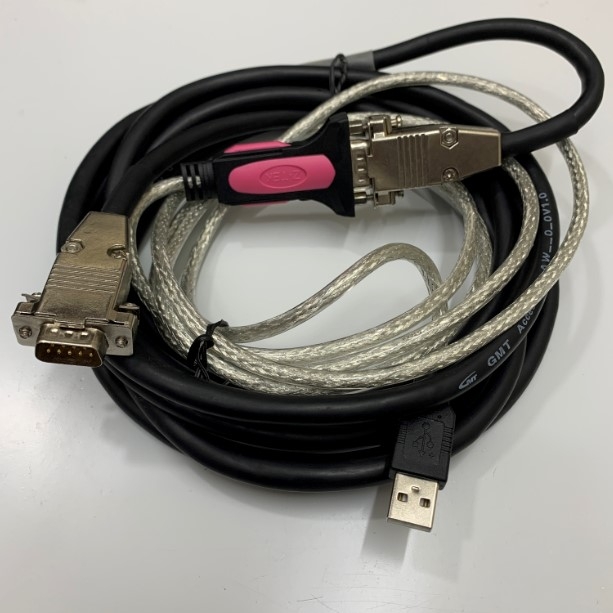 Cáp Null Modem Cable DB9 Male to DB9 Female Serial 10ft Dài 3M + USB to RS232 Converter with FTDI Chip