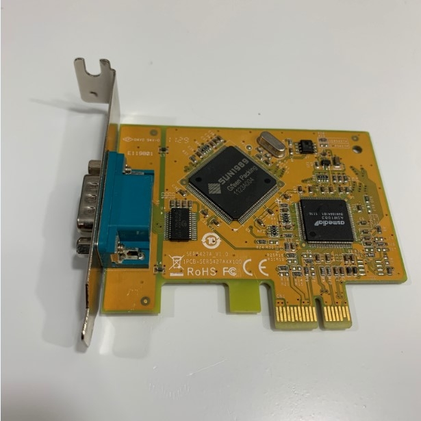 Card PCI Express to 1 Port RS232 Dell 0D39K1 Sunix SER5427A Chipset For Computer SFF Small Desktop Printer or Barcode Scanner Máy Công Nghiệp CNC PLC