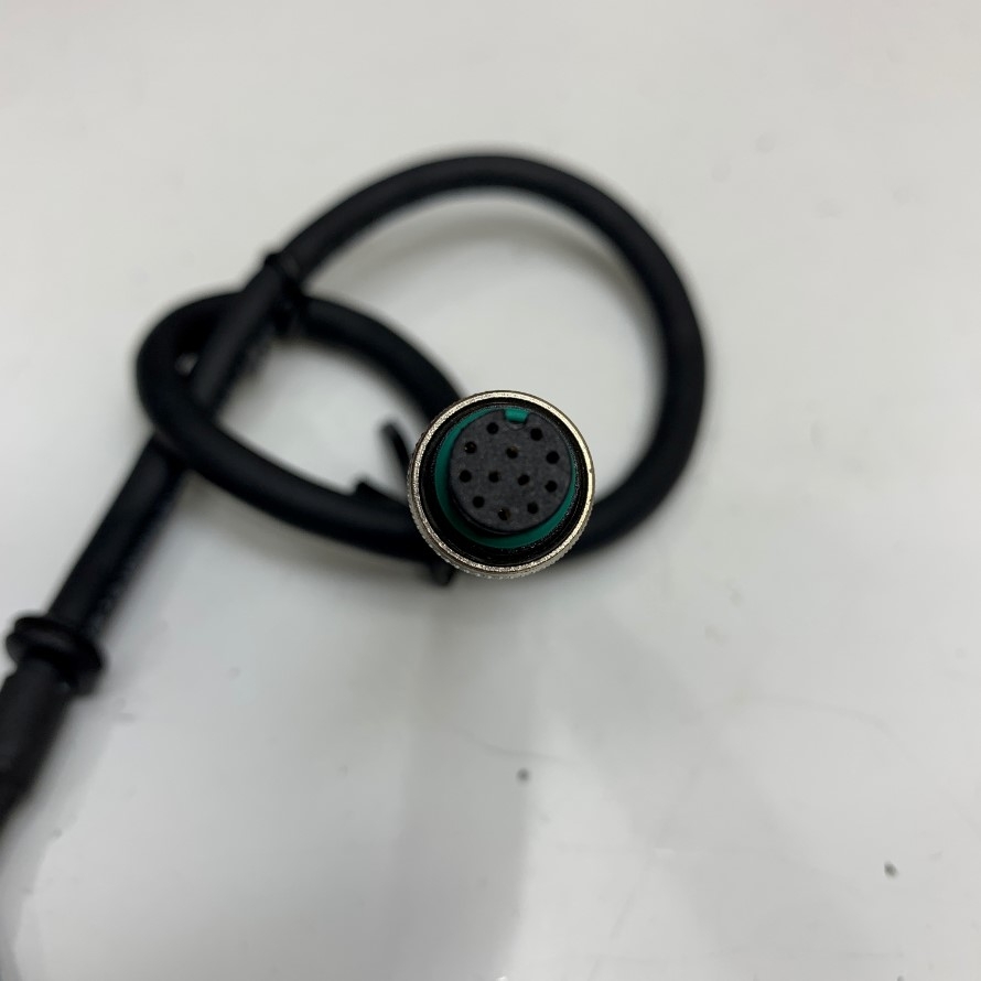 Cáp Điều Khiển Cable M12 A-Code 12 Pin Female to 12 Core Bare Wire Open End Dài 0.5 Meter 1.5ft For Sensor Actuator Connector