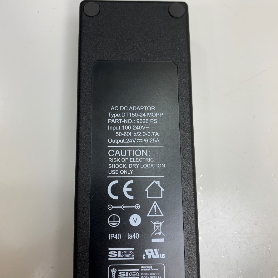 Adapter 24V 6.25A 150W DT150-DM Connector Size Switchcraft 3 Pin Female Circular For Medical Monitor Màn Hình Phòng Mổ Và Nội Soi