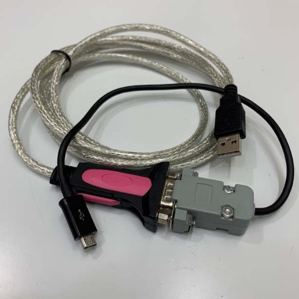 Combo Cáp Điều Khiển Console Switch Access Point HPE Aruba Cable Micro USB to RS232 DB9 Female 1ft Dài 0.3M + USB to RS232 Converter Z-TEK FTDI Chip