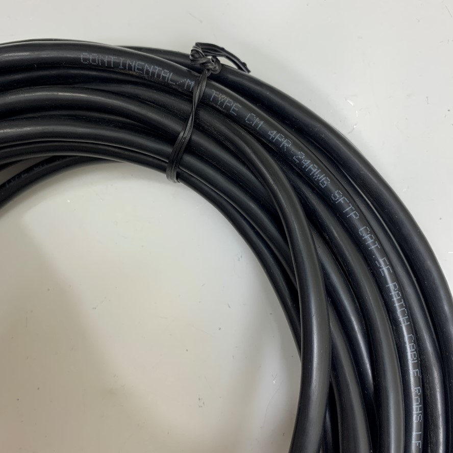 Cáp OEM OP-88666 Keyence M12 X-Coded 8 Pin Male to RJ45 Gigabit Ethernet Interface CAT5E Shielded Cable Dài 10M 33ft For Keyence SR-750 SR-650 Code Reader, Cognex Camera Industrial