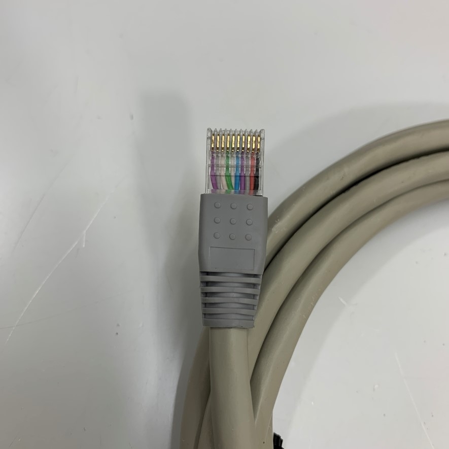 Cáp OEM OP-42212 Keyence SJ-C2H 10 Pin to 10 Pin RJ50 10P10C Color Gray Cable For SJ-H036, SJ-H* Series and Relay Box Keyence OP-84296 Dài 10M 33ft