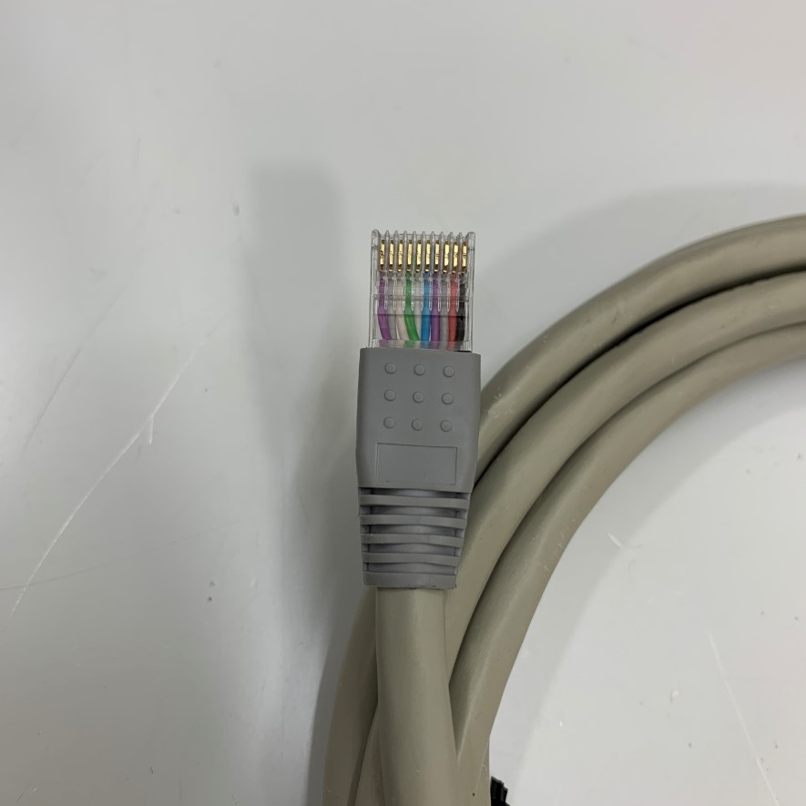 Cáp OEM OP-42211 Keyence SJ-C2H 10 Pin to 10 Pin RJ50 10P10C Color Gray Cable For SJ-H036, SJ-H* Series and Relay Box Keyence OP-84296 Dài 5M 17ft