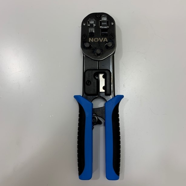 Kìm Bấm Mạng Xuyên Thấu NOVA CC-15-00060 RJ45 Crimping Stripping & Cutting Tool Ethernet For Cat6 Cat5e RJ45 UTP/STP RJ11 and RJ12 Telephone Connectors