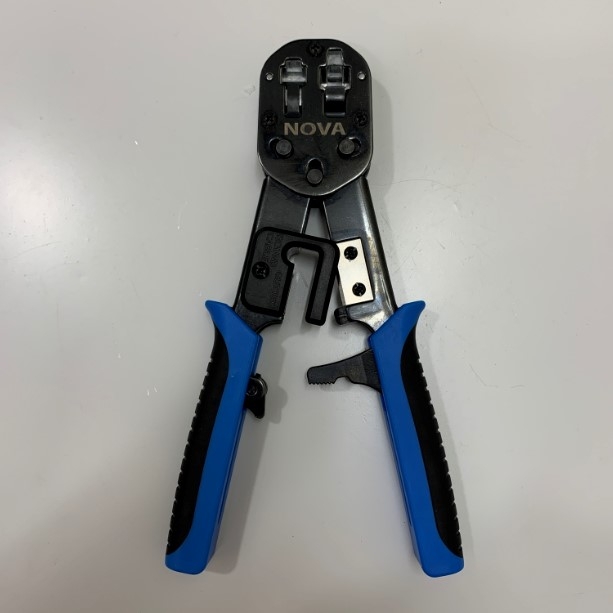 Kìm Bấm Mạng Xuyên Thấu NOVA CC-15-00060 RJ45 Crimping Stripping & Cutting Tool Ethernet For Cat6 Cat5e RJ45 UTP/STP RJ11 and RJ12 Telephone Connectors