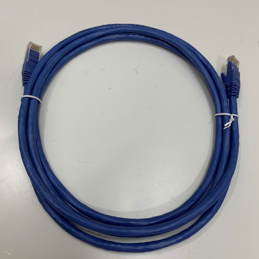 Dây Nhẩy Chuẩn Công Nghiệp DATWYLER 356 024 UTP CAT6 Gigabit Snagless PVC FR 24AWG Industrial Ethernet RJ45 Network Patch Cord Straight Through Cable Blue Length 2M 7ft