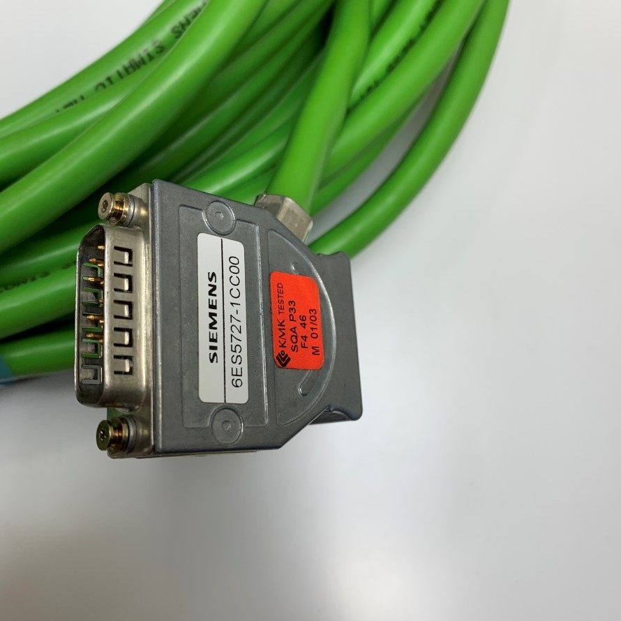 Cáp Điều Khiển Siemens 6ES5727-1CC00 Dài 20M 66ft Connector DB15 15 Pin D-Sub Male to 8 Core Open End Cable Simatic Net 6ES5 727-1 For Industrial Ethernet Siemens Simatic CPU PLC Controller