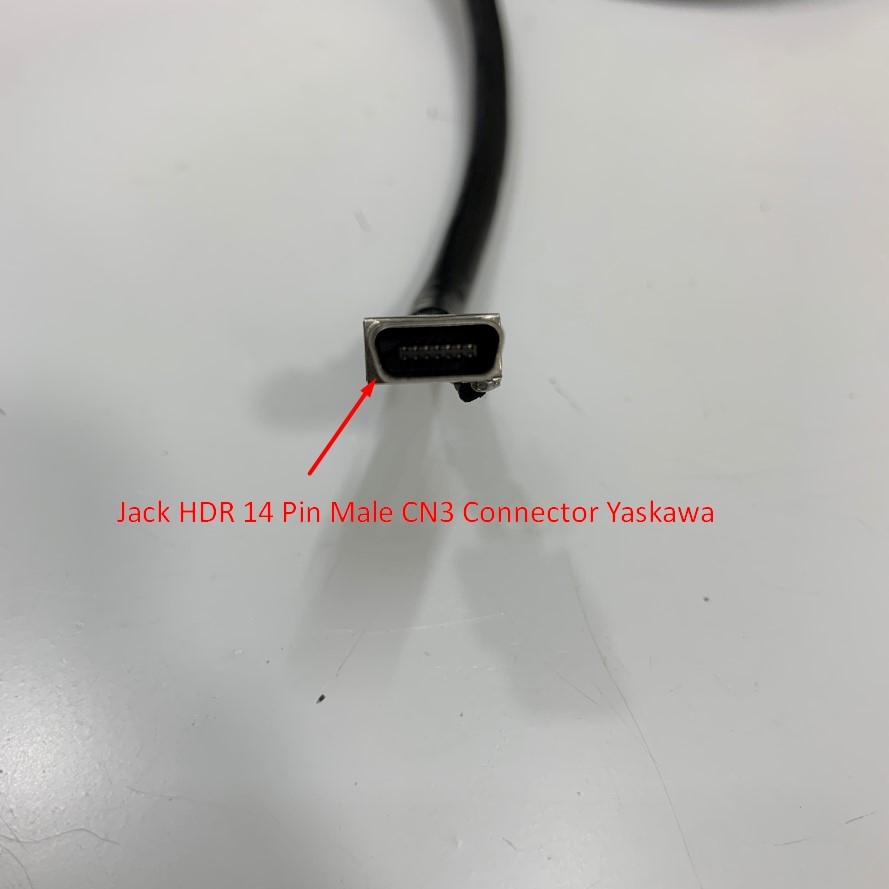 Bộ Rắc Hàn Jack HDR 14 Pin Male Solder Type CN3 Connector 14 Core Plug HDR-E14LPA5 + HDR-E14MSG1 For CN3 Connector Yaskawa Driver Servo