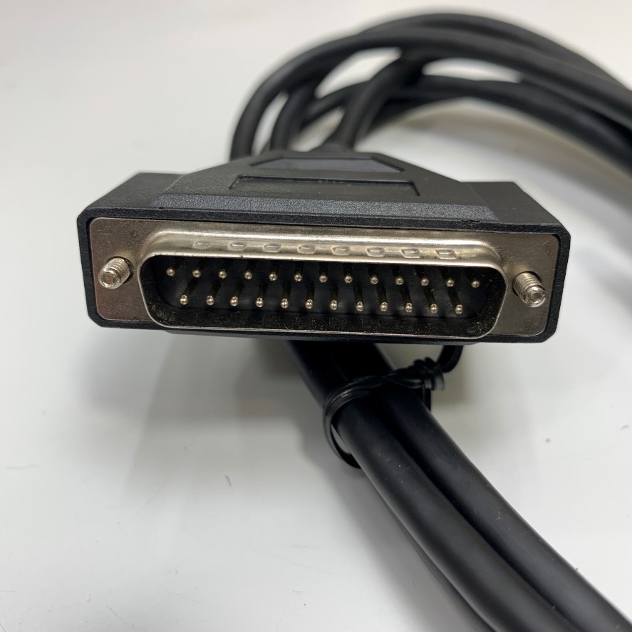 Cáp Điều Khiển Cân Điện Tử A&D AX-KO2116-090 RS-232C Dài 0.9M 3ft Shielded Cable Serial Null Modem DB25 Male to DB9 Female For AND Balances GF Series witch Computer Data Transfer