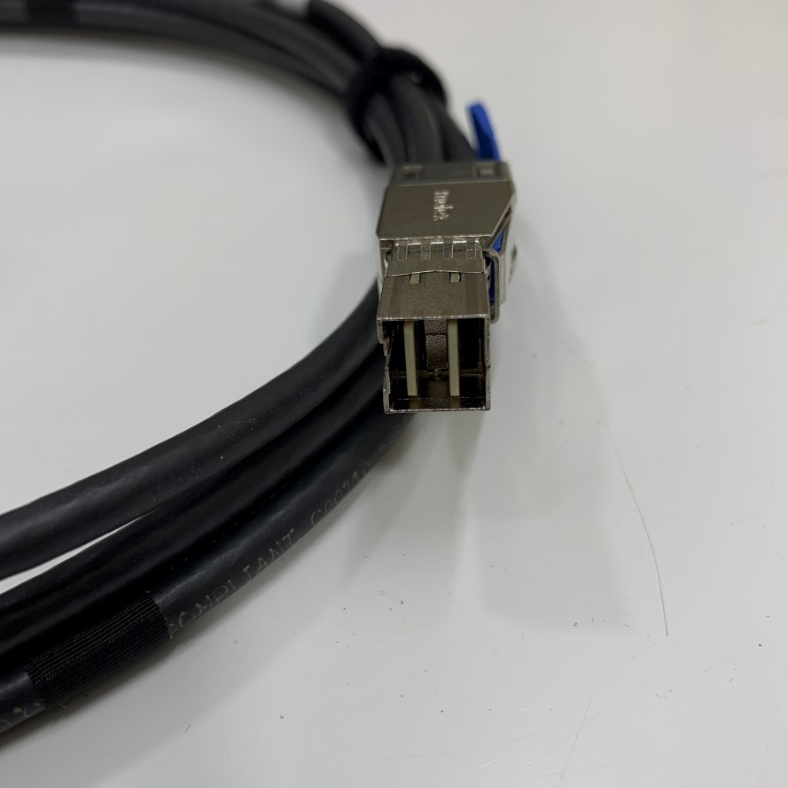 Cáp Dài 2M 6.5ft Dell CN-0YJXMR-52204-6B8-2484 Molex External HD Mini-SAS SFF-8644 to SFF-8088 External Cable