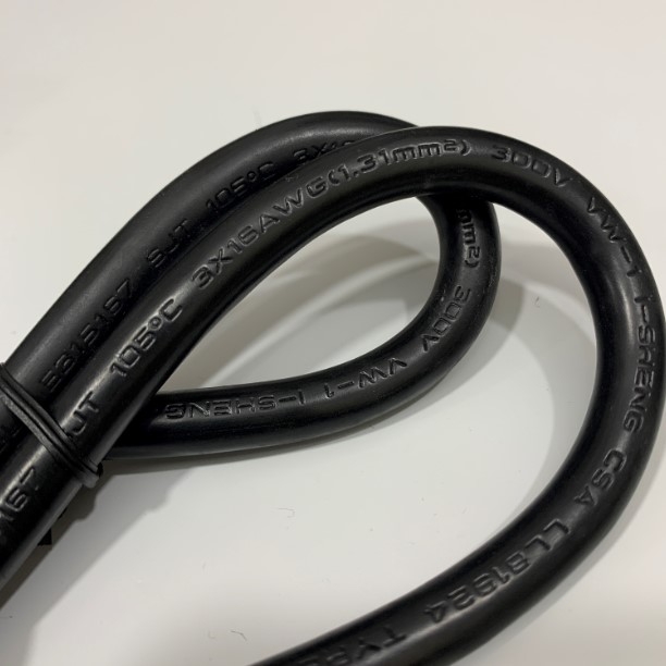 Đây Nguồn Đấu Bo Mạch Bare Wire to IEC C13 Electrical Power Cord AC DC Power Supply Extension Cable 125V/250V 13A 3x1.31mm² H05VV-F OD 8.4mm length 0.9M