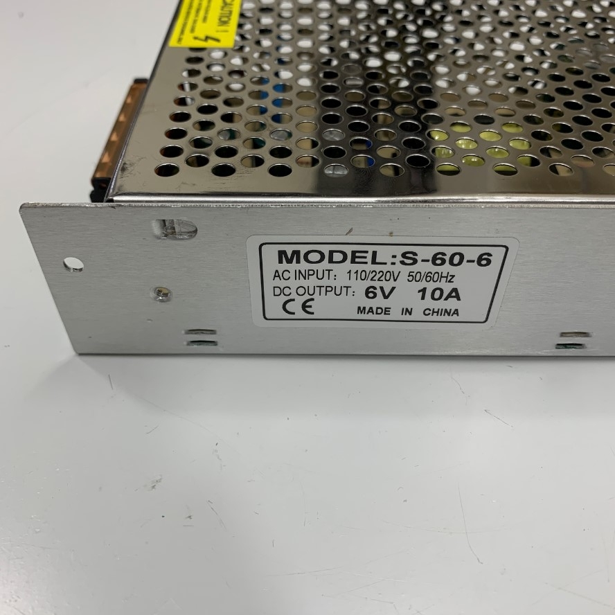 Nguồn Tổ 6V 10A 60W S-60-6 Power Supply Input 110-220VAC 50/60Hz