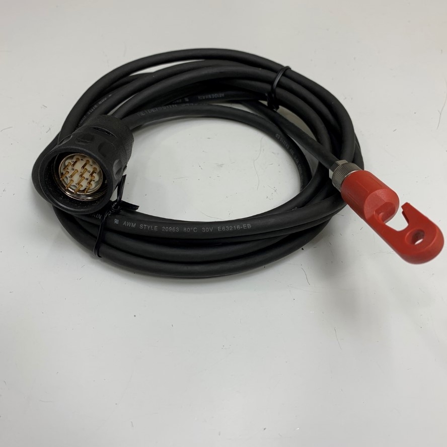 Cáp Điều Khiển Heidenhain 344228-03 Dài 3M 10ft Cable M23 12 Pin Male Heidenhain Connector 31S012 to Heidenhain 14 position female Connector 0SB014 For Heidenhain Linear Encoder, LS688 Linear Scal