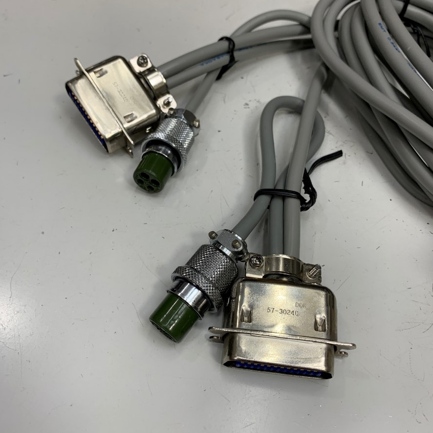 Cáp 2M 6.5ft Centronics 24 Pin Male to 2 Port Dual Centronics 24 Pin Male 2 Rows 2.16mm Pitch + 2 Port SANWA 41-6590 4 Pin Female Y-Splitter Cable