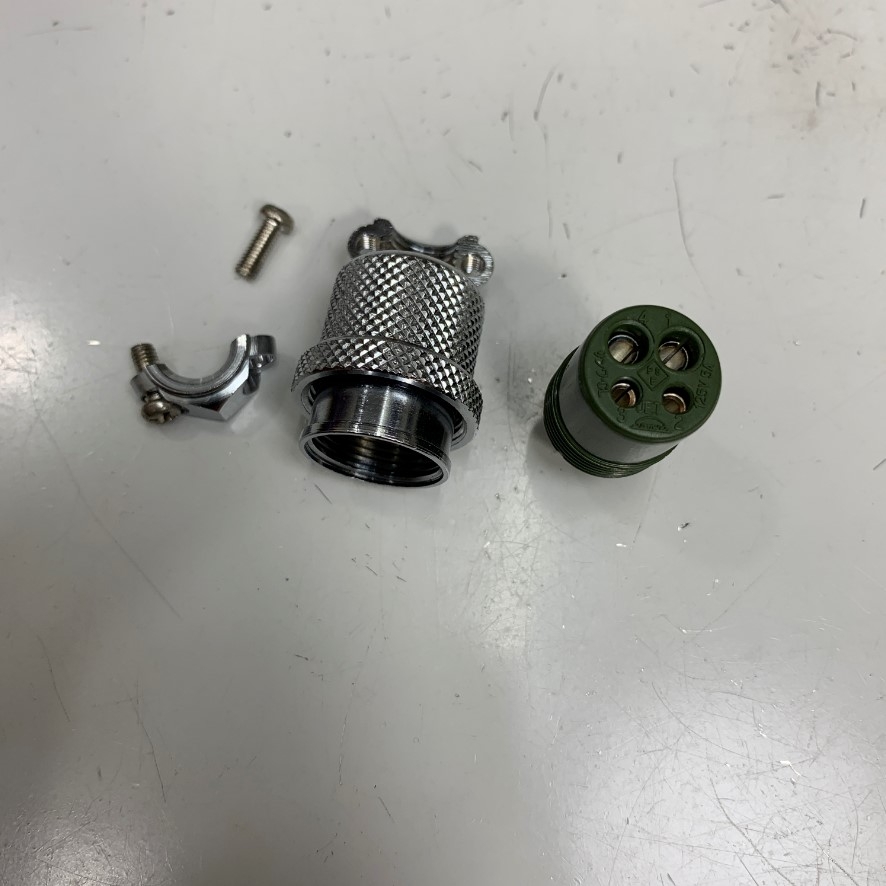 Đầu Jack Connector Sanwa 41-6590 4 Pin Female 125V 5A Silver Plated 4 Core Circular Socket Industrial