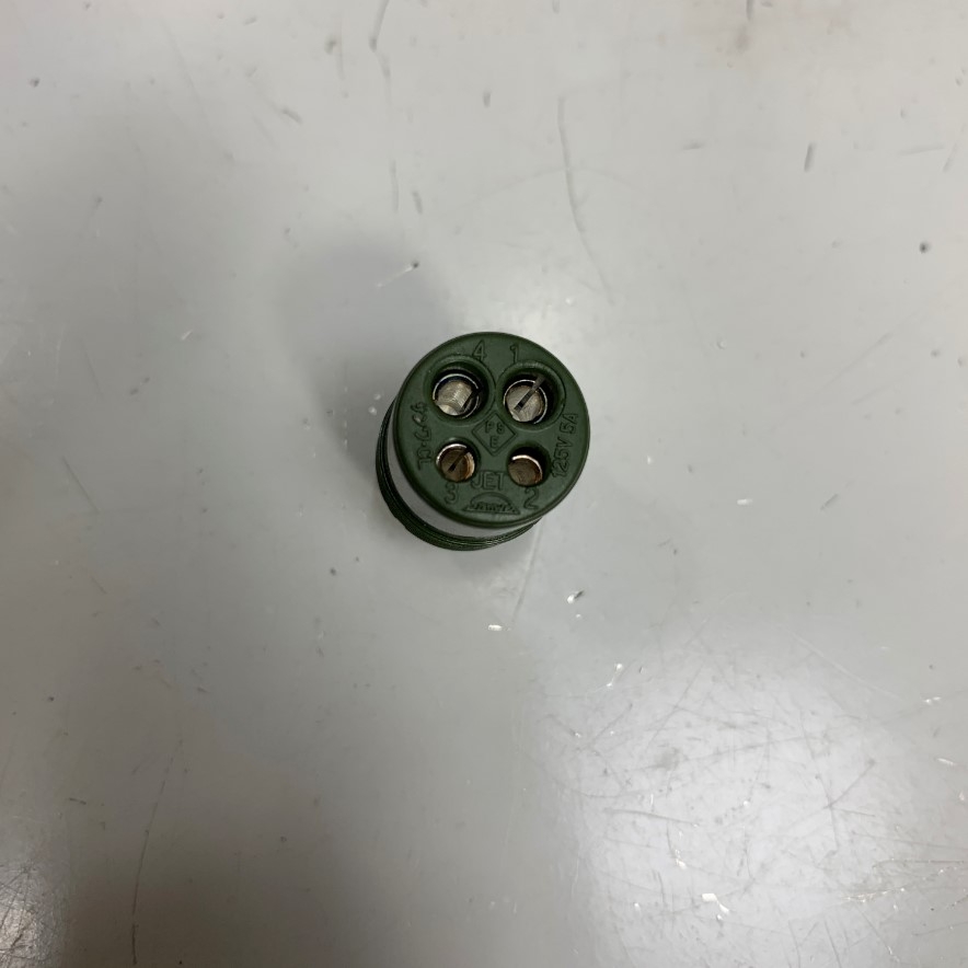 Đầu Jack Connector Sanwa 41-6590 4 Pin Female 125V 5A Silver Plated 4 Core Circular Socket Industrial