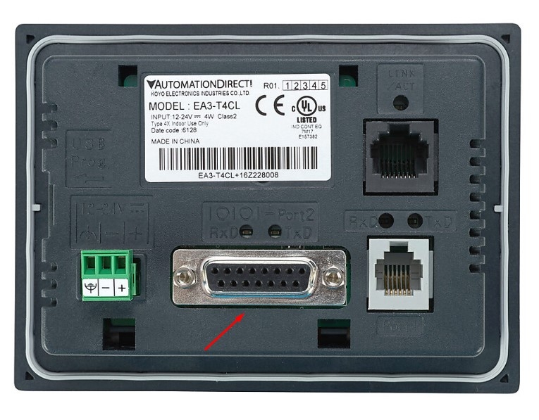 Cáp Lập Trình EA-2CBL-1 Cable RS232 Length 1.8M For PLC Koyo DirectLOGIC D2-250, D2-250-1, D2-260, DL06 to C-More Micro Graphic Series Touch Screen HMI