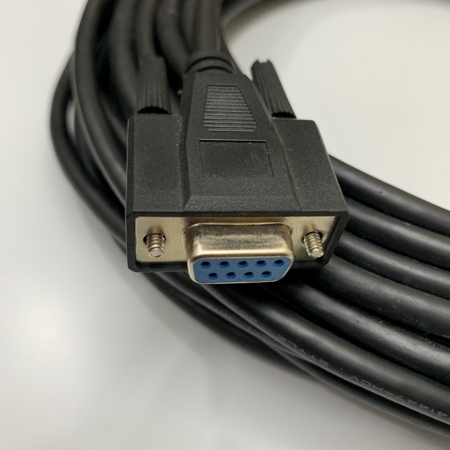 Cáp Điều Khiển HMI-CAB-ST52-30X Dài 17M 50ft RS232C Cable Shielded Connector DB9 Female to Female For HMI Proface Touch Panel AGP3000 Series ST401 with PLC AB Allen-Bradley