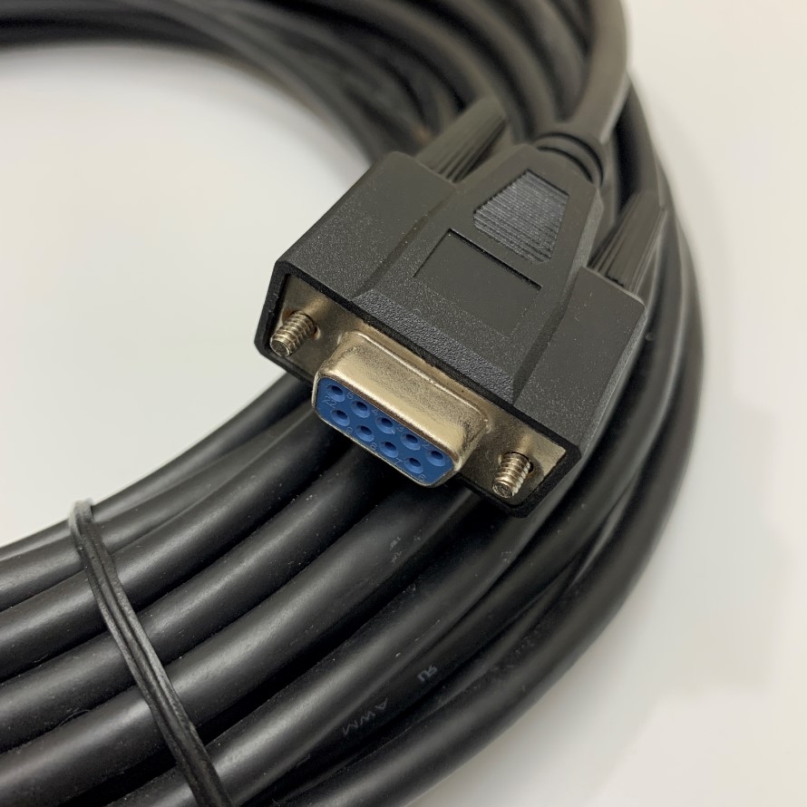 Cáp Điều Khiển HMI-CAB-ST52-30X Dài 10M 12ft RS232C Cable Shielded Connector DB9 Female to Female For HMI Proface Touch Panel AGP3000 Series ST401 with PLC AB Allen-Bradley