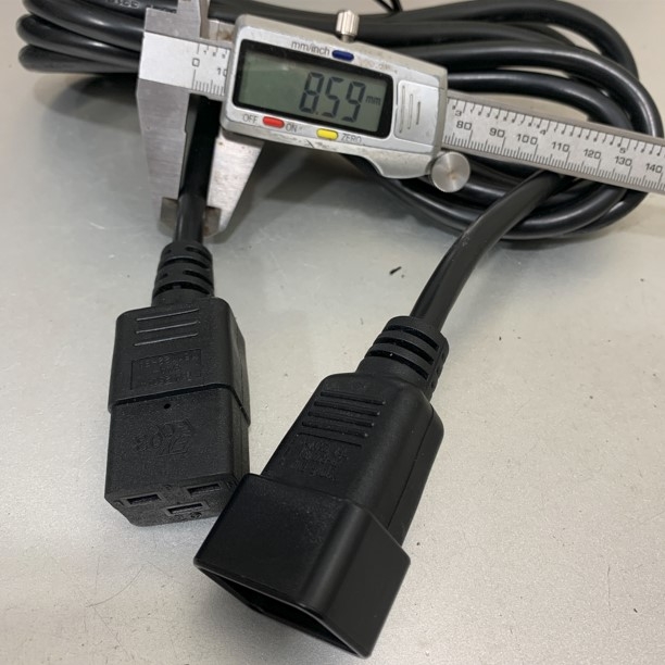 Dây Nguồn Máy Chủ 3M 10ft XIONGRUN AC Power Cord IEC320 C19 to C20 16A 250V 14AWG 3x1.5mm² 105°C UL CSA OD 8.5mm For Rack PDU UPS APC Witch Server Dell HP Lenovo