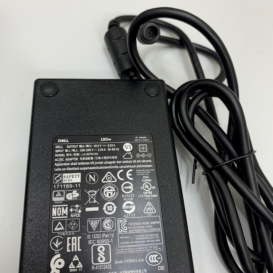 Adapter 19.5V 9.23A Dell LA180PM180 Connector Size 7.4mm x 5.0mm For Máy Bán Hàng POS Elo Tablet Touch Computer