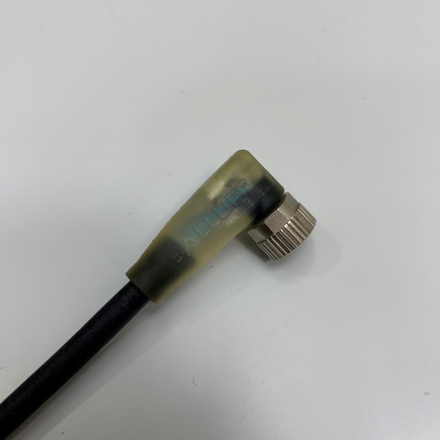 Cáp Điều Khiển BALLUFF - BCC M323-0000-10-004-PX0334-050 Dài 5M 17ft Connector M8 3 Pin A-Code Female 90° Degree to 3 Pin Cable 3x0.34mm² Black E242293 For Automation Sick Sensor